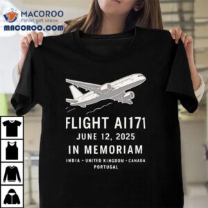 Flight Ai In Memoriam Plane Crash Tshirt