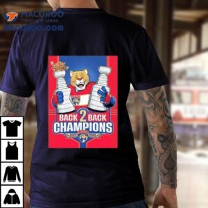 Florida Panthers Mascot Back Back Stanley Cup Champions Tshirt