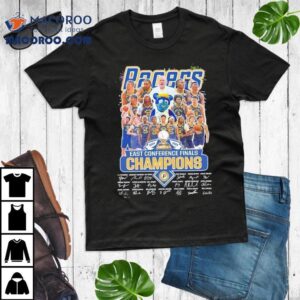 Indiana Pacers Eastern Conference Finals Champions Signatures Tshirt