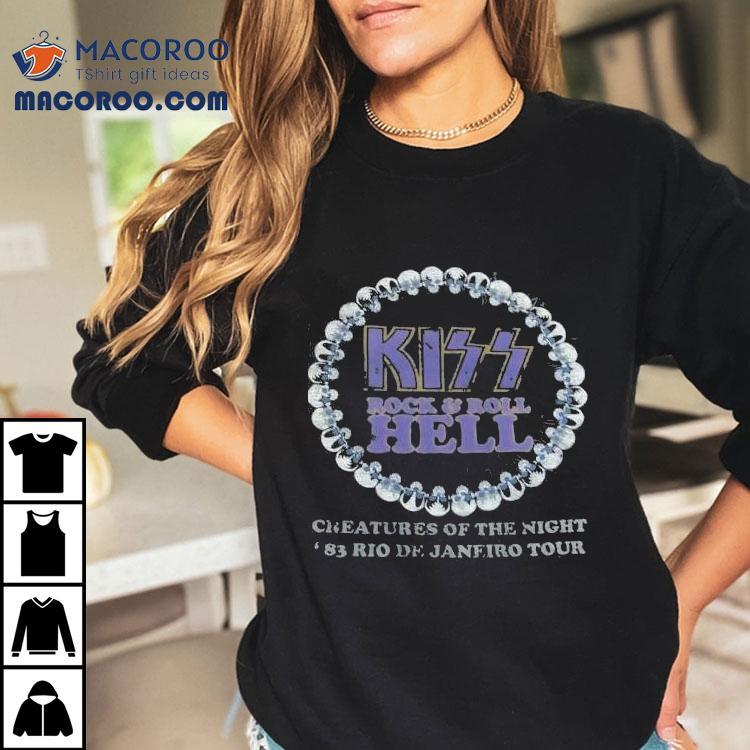 Kiss Rock And Roll Hell Creatures Of The Night 1983 Rio De Janeiro Tour Shirt Kiss Rock And Roll Hell Creatures Of The Night 1983 Rio De Janeiro Tour Shirt