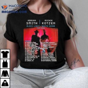 Smith Kotzen Tour 2026 Black Light White Noise Featuring Europe Dates And Red Neon Rock Duo Shirt 3 Smith Kotzen Tour Black Light White Noise Featuring Europe Dates And Red Neon Rock Duo Tshirt