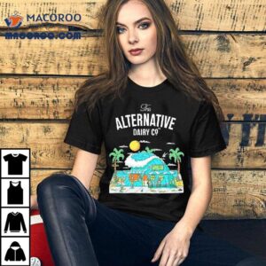 The Alternative Dairy Co Almond Beach Caf Block Tshirt