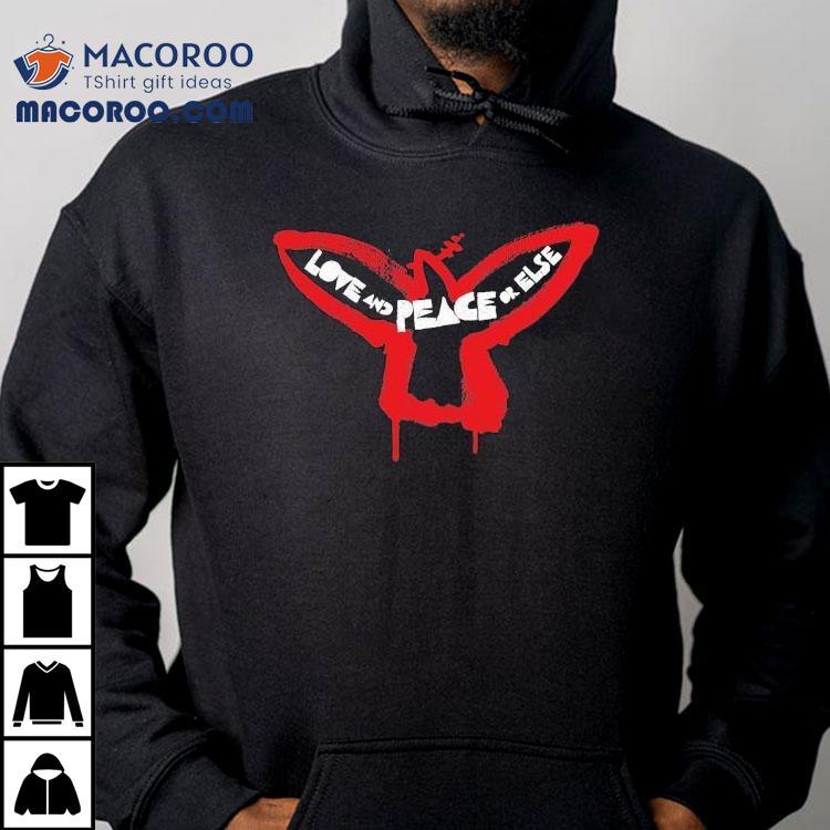 U2 Love And Peace Or Else Bird Shirt U2 Love And Peace Or Else Bird Shirt