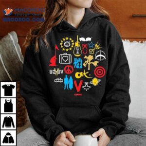 U Love And Peace Or Else Icons Logos Tshirt
