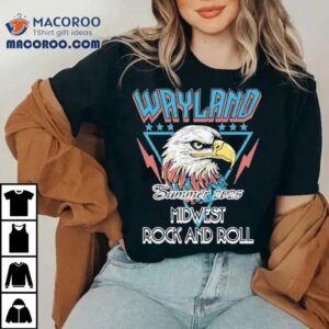 Wayland Summer Tour Midwest Rock And Roll Eagle Tshirt