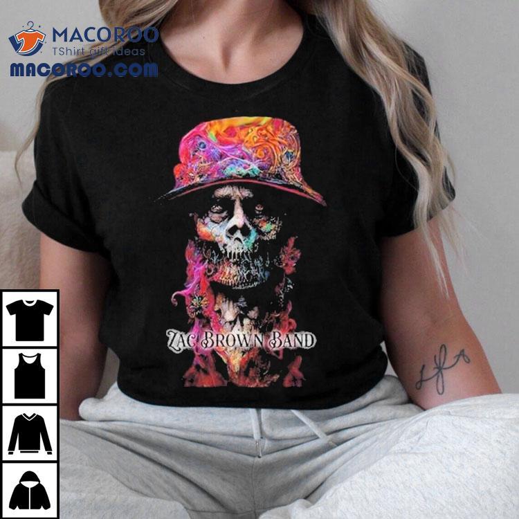 Zac Brown Band Dapper Skull Shirt Zac Brown Band Dapper Skull Shirt