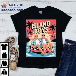 Trump And Jeffrey Epstein Island Boys Beach Shirt