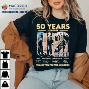 U2 50 Years 1976-2026 Thank You For The Memories Signature Shirt