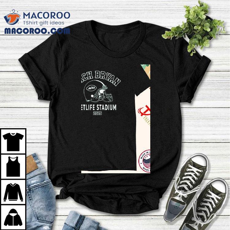 Zach Bryan X New York Jets Metlife Stadium 2025 Helmet Shirt Zach Bryan X New York Jets Metlife Stadium 2025 Helmet Shirt