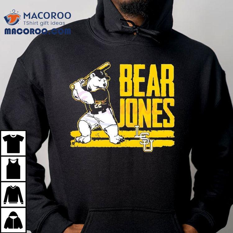 Jared Jones Bear Lsu Baseball Mascot Shirt Jared Jones Bear Lsu Baseball Mascot Shirt