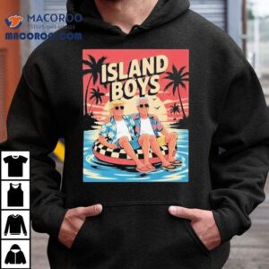 Trump And Jeffrey Epstein Island Boys Beach Shirt