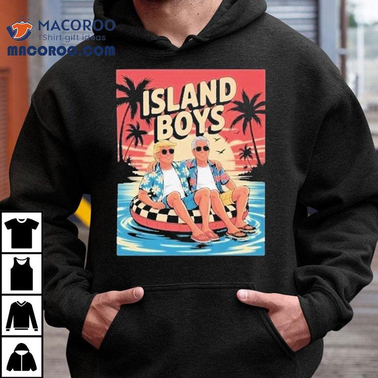 Trump And Jeffrey Epstein Island Boys Beach Shirt Trump And Jeffrey Epstein Island Boys Beach Shirt