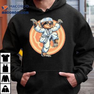 A Sloth In The Crane Kick Pose Tshirt