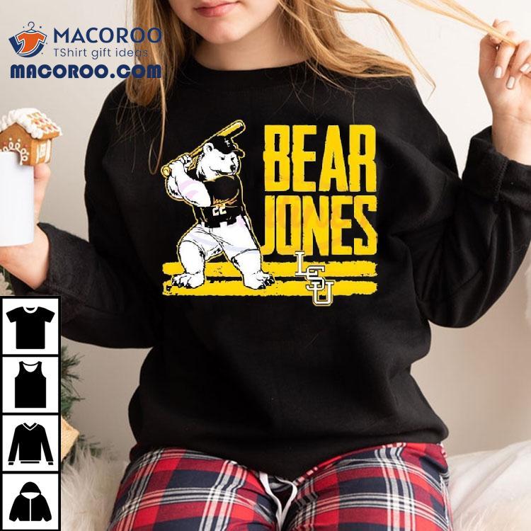 Jared Jones Bear Lsu Baseball Mascot Shirt Jared Jones Bear Lsu Baseball Mascot Shirt