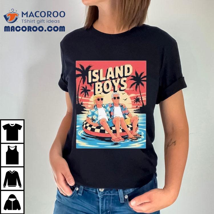Trump And Jeffrey Epstein Island Boys Beach Shirt Trump And Jeffrey Epstein Island Boys Beach Shirt