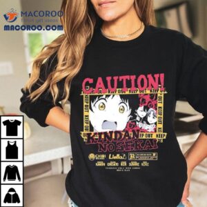 Caution Kindai No Sekai Keep Out Anime Shirt 3 Caution Kindai No Sekai Keep Out Anime Tshirt