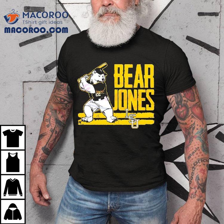 Jared Jones Bear Lsu Baseball Mascot Shirt Jared Jones Bear Lsu Baseball Mascot Shirt