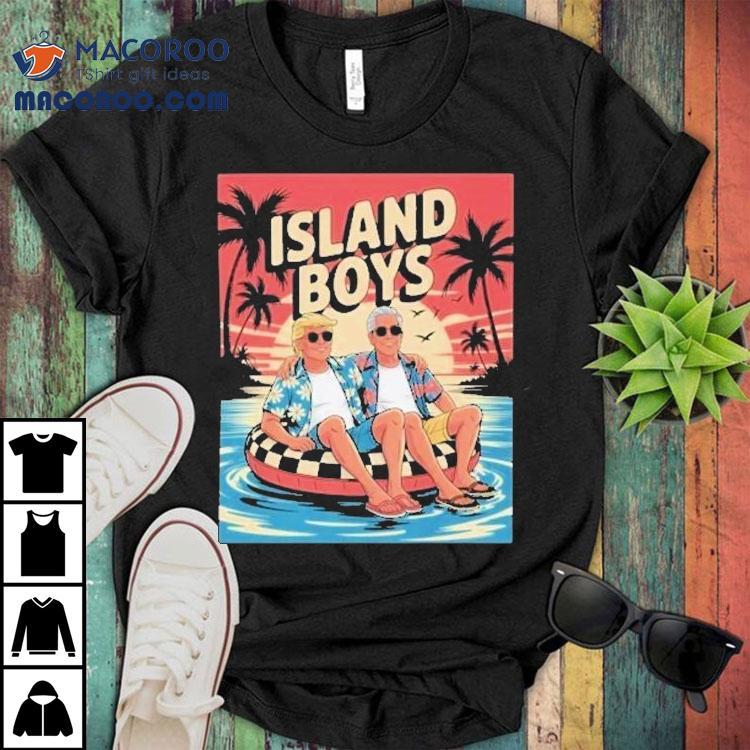Trump And Jeffrey Epstein Island Boys Beach Shirt Trump And Jeffrey Epstein Island Boys Beach Shirt