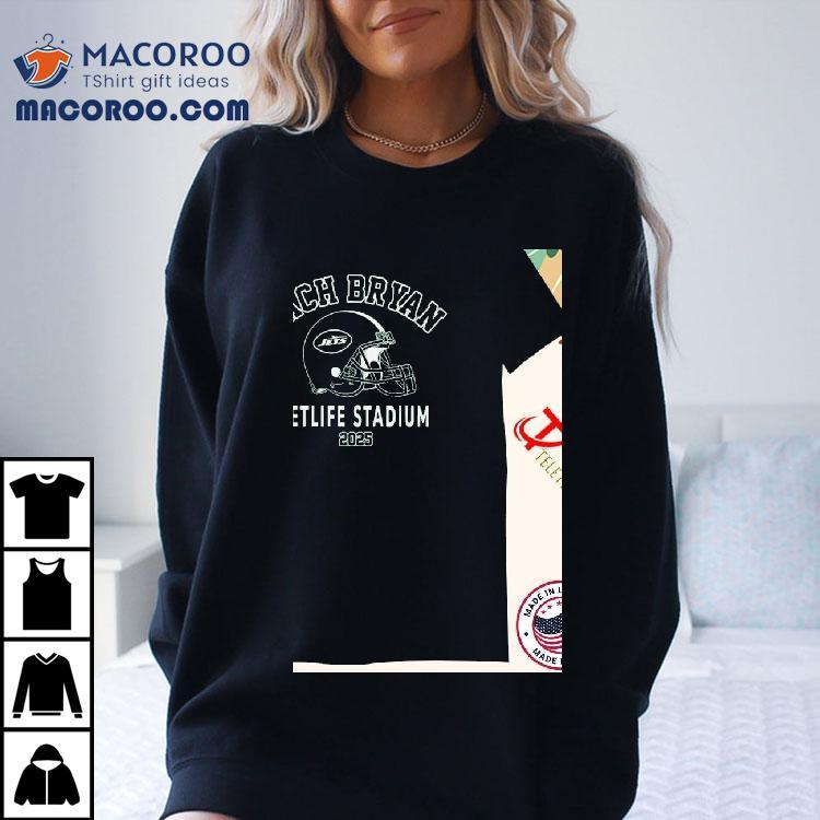 Zach Bryan X New York Jets Metlife Stadium 2025 Helmet Shirt Zach Bryan X New York Jets Metlife Stadium 2025 Helmet Shirt