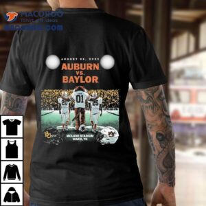 Auburn Tigers Vs. Baylor Bears Mclane Stadium Waco Tx Friday Night Under The Lights August 2025 Mascot Helmets Shirt