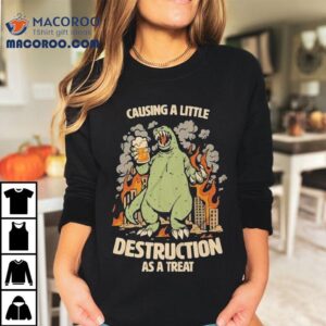 Causing A Little Destruction As A Treat Beer Shirt
