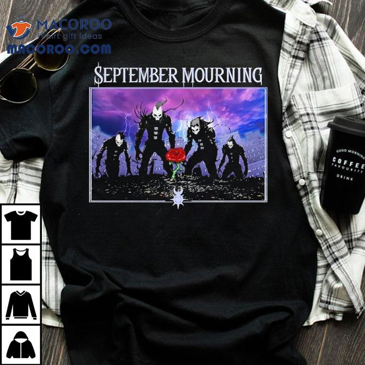 Reaper Rose September Mourning Graphic Shirt Reaper Rose September Mourning Graphic Shirt