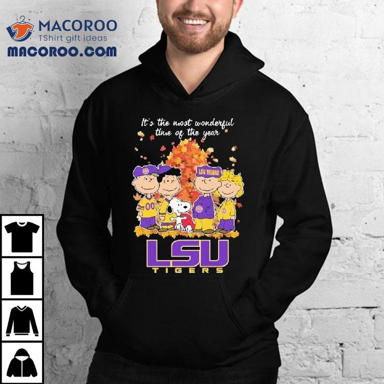 Snoopy The Peanuts Lsu Tigers It’s The Most Wonderful Time Of The Year Shirt Snoopy The Peanuts Lsu Tigers It’s The Most Wonderful Time Of The Year Shirt