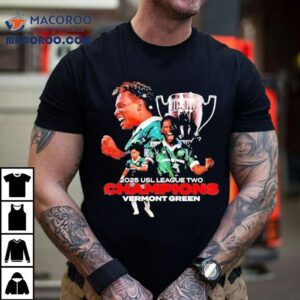 Vermont Green Fc 2025 Usl League Two Champions Trophy Shirt