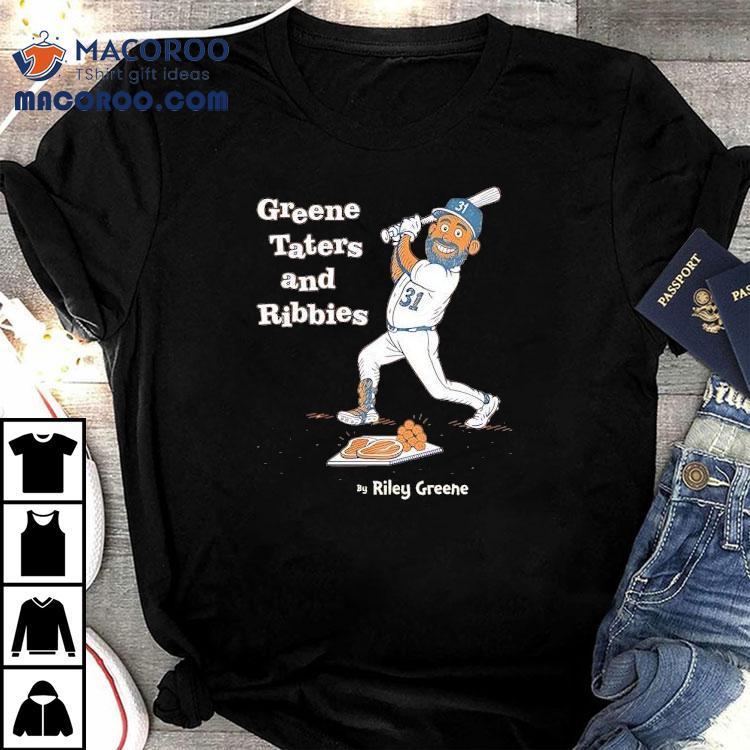 Greene Taters And Ribbies Riley Greene Detroit Tigers Baseball Shirt Greene Taters And Ribbies Riley Greene Detroit Tigers Baseball Shirt