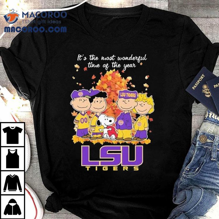 Snoopy The Peanuts Lsu Tigers It’s The Most Wonderful Time Of The Year Shirt Snoopy The Peanuts Lsu Tigers It’s The Most Wonderful Time Of The Year Shirt