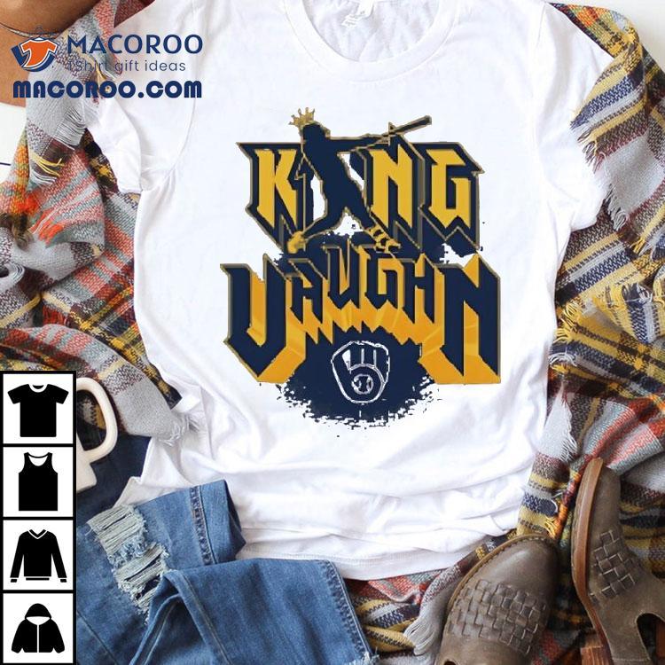 King Vaughn Milwaukee Brewers Baseball Shirt King Vaughn Milwaukee Brewers Baseball Shirt