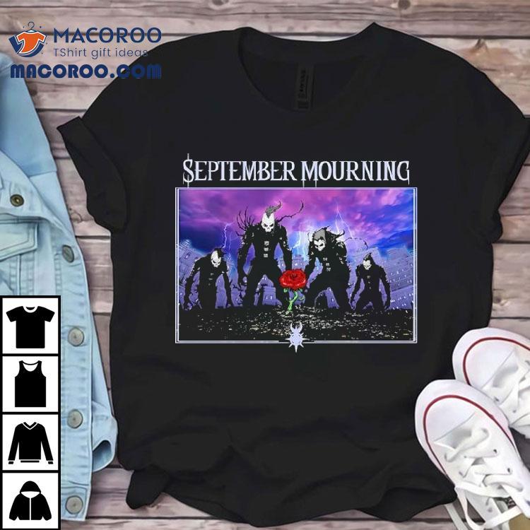 Reaper Rose September Mourning Graphic Shirt Reaper Rose September Mourning Graphic Shirt