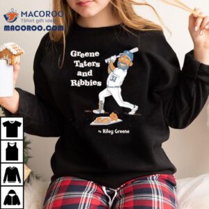 Greene Taters And Ribbies Riley Greene Detroit Tigers Baseball Shirt 3 Greene Taters And Ribbies Riley Greene Detroit Tigers Baseball Tshirt