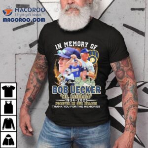 Mr Baseball In Memory Of Bob Uecker Forever In Our Hearts Milwaukee Brewers Thank You For The Memories Signature Tshirt