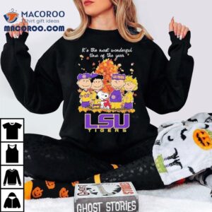 Snoopy The Peanuts Lsu Tigers It's The Most Wonderful Time Of The Year Shirt 3 Snoopy The Peanuts Lsu Tigers It S The Most Wonderful Time Of The Year Tshirt