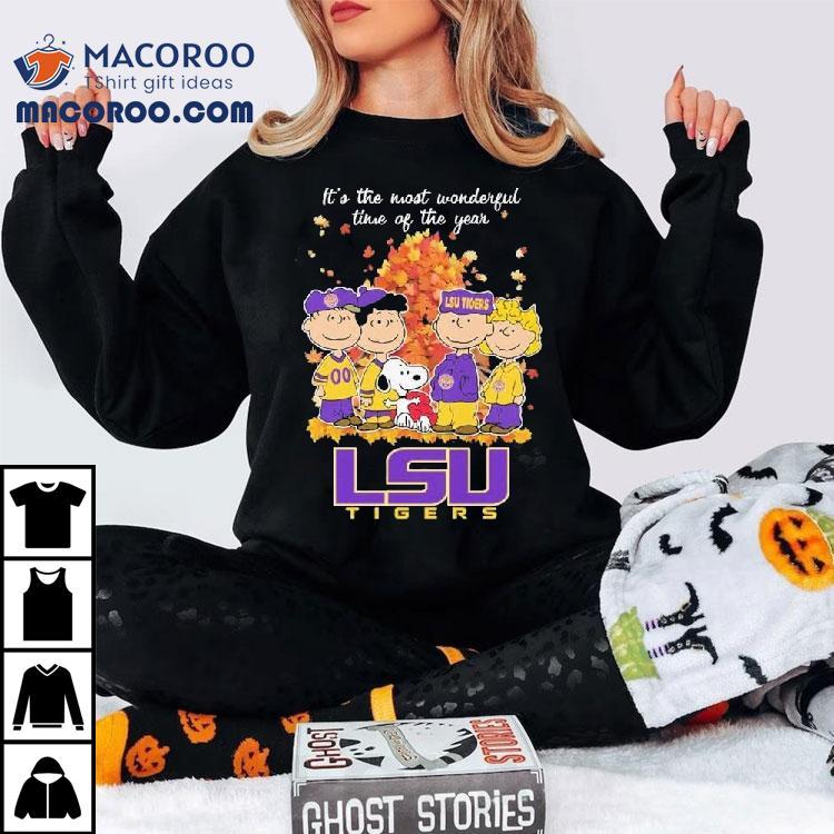 Snoopy The Peanuts Lsu Tigers It’s The Most Wonderful Time Of The Year Shirt Snoopy The Peanuts Lsu Tigers It’s The Most Wonderful Time Of The Year Shirt