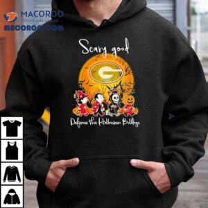 Horror Characters Scary Good Defense This Halloween Georgia Bulldogs Tshirt
