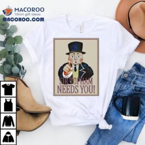 Thomas Friends Style Uncle Sam Sir Topham Needs You Tshirt