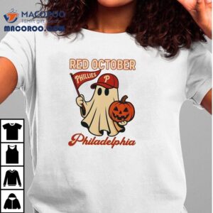 Ghost Red October Philadelphia Phillies Halloween Tshirt