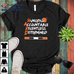 Hard Hungry Accountable Relentless Determined Cleveland Browns Tshirt