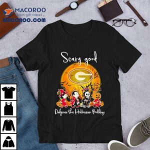 Horror Characters Scary Good Defense This Halloween Georgia Bulldogs Tshirt