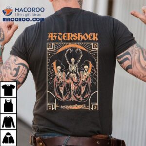 Aftershock Night Terror Sacramento Ca Skeleton Tshirt