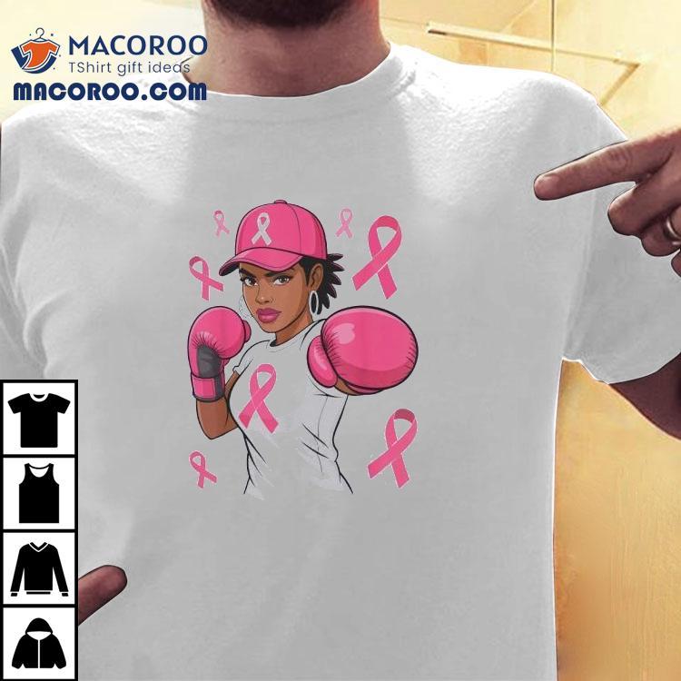 American Women Black African Fight Breast Cancer Pink Ribbon Shirt American Women Black African Fight Breast Cancer Pink Ribbon Shirt