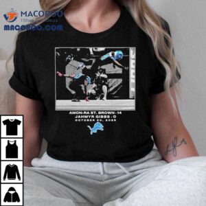 Amon-ra St. Brown And Jahmyr Gibbs October 20 2025 Detroit Lions Nfl Flash Features Week 7 Shirt