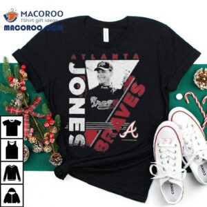 Atlanta Braves Chipper Jones Mitchell Ness In The Zone Player Graphic Tshirt