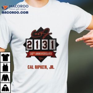 Baltimore Orioles Cal Ripken Jr Iron Man Th Anniversary Tshirt