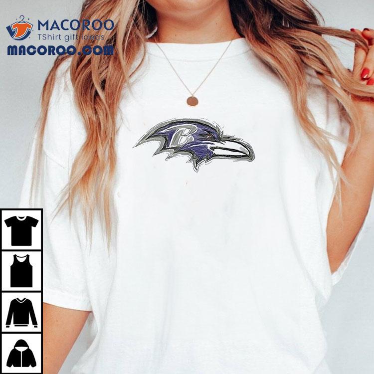  Baltimore Ravens Sunny Strong Hand Draw Logo Tshirt