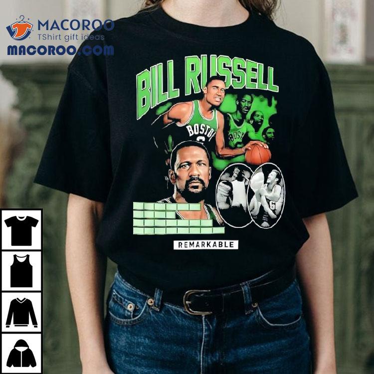 Bill Russell Boston Celtics Player Remarkable Graphic Tshirt