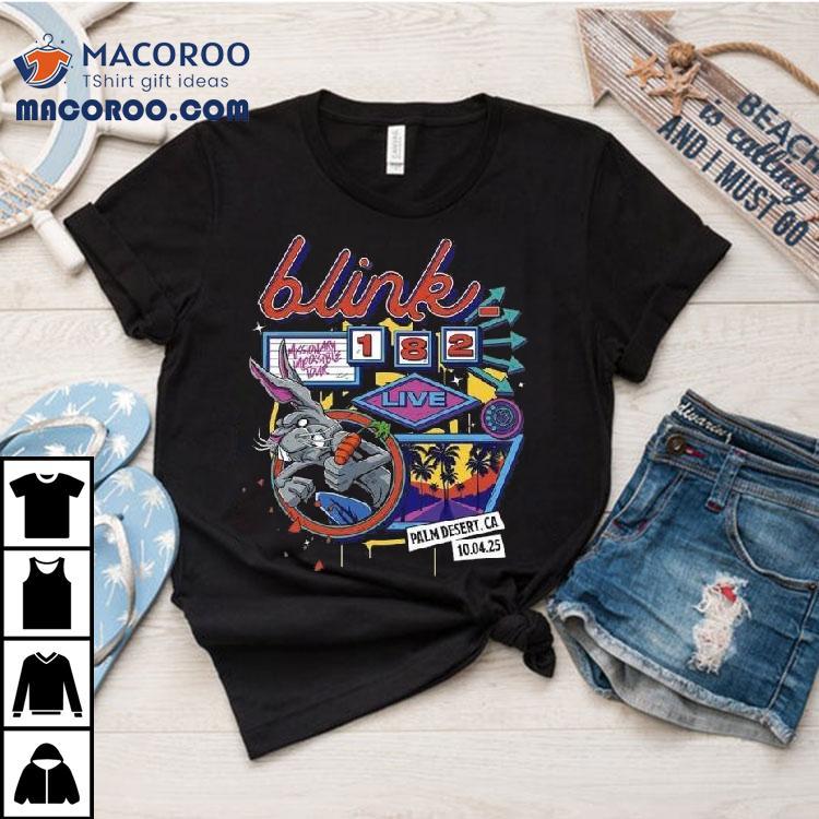 Blink Live At Palm Desert California Night Venue At Acrisure Arena On October Missionary Impossible Tour Tshirt