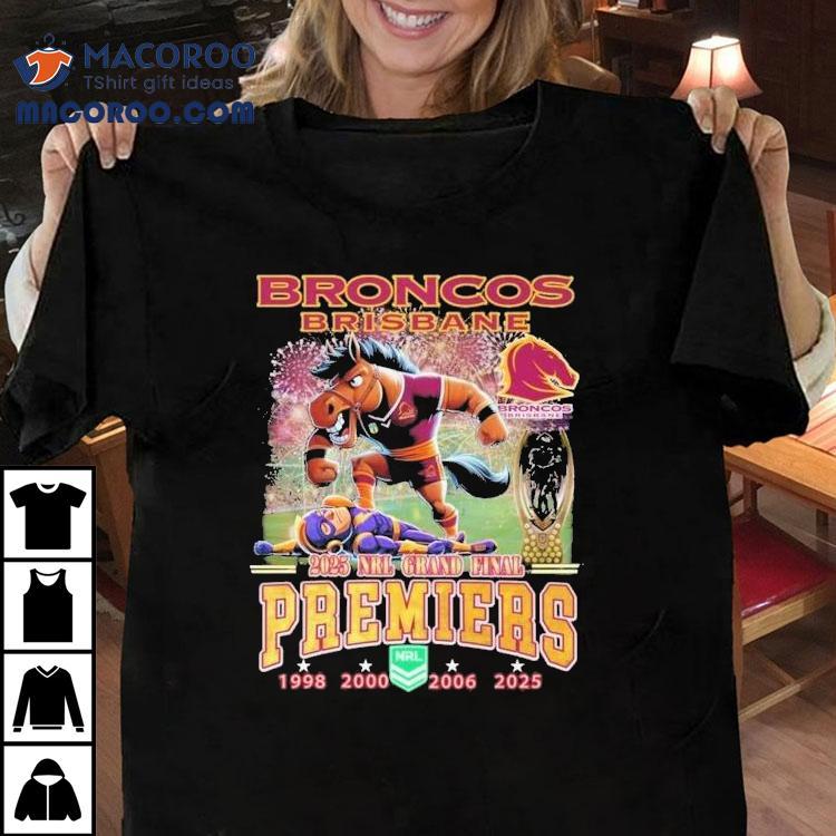 Brisbane Broncos Stomp Melbourne Storm Nrl Grand Final Premiers Masco Tshirt